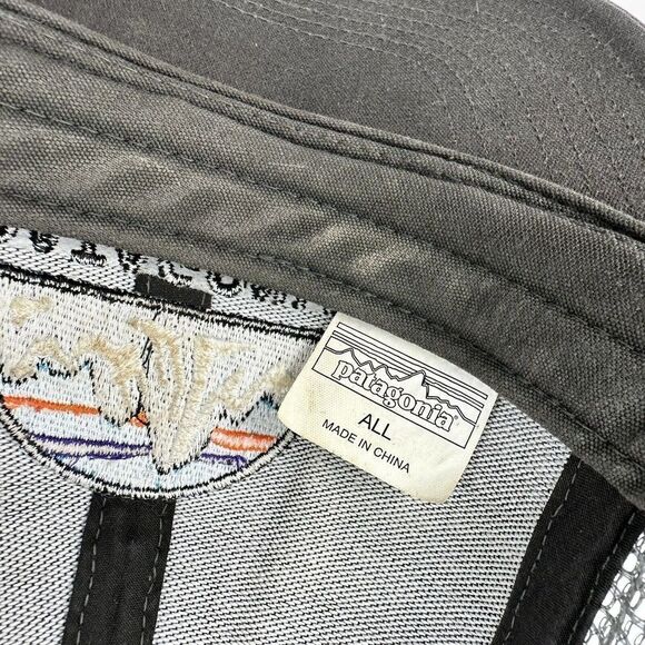 Patagonia Fitz Roy Scope LoPro Trucker Snapback Mesh Hat Gray - Picture 8 of 8